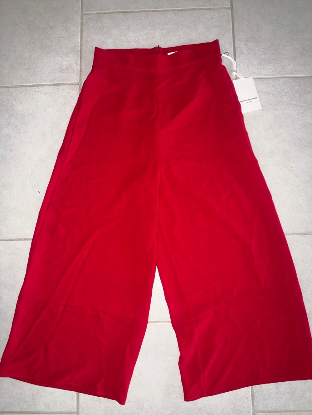 NWT Amanda Uprichard wide leg ankle pants
